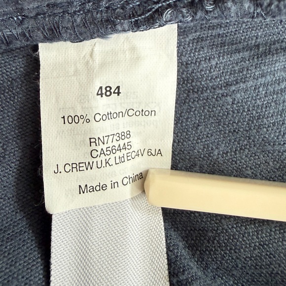 J. Crew 484 Slim Fit Corduroy Men's Jeans/Pants ~ Blue ~ 100% Cotton 32 x 32 - Picture 10 of 10